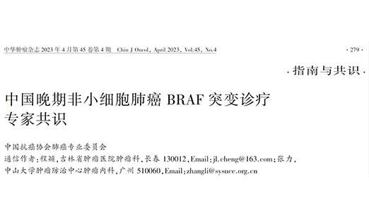 中国晚期非小细胞肺癌BRAF突变诊疗专家共识（2023版）