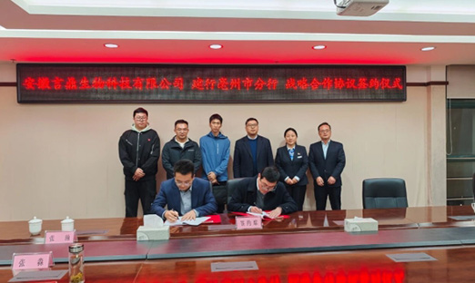 安徽言鼎生物与中国建设银行亳州市分行达成战略合作，共启发展新征程