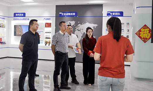 河源江东新区考察团到访言鼎集团，共探大健康产业合作